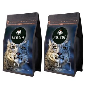 Kawa ziarnista EIGHT CAFE Arabica Nepal 2 x 1 kg (Rzemieślnicza)