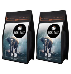 Kawa ziarnista EIGHT CAFE India Arabica 2 x 1 kg (Rzemieślnicza)