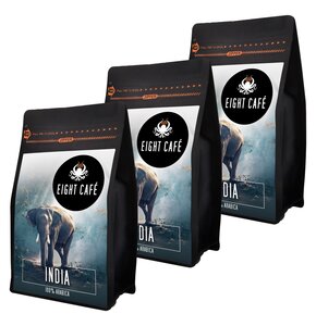 Kawa ziarnista EIGHT CAFE India Arabica 3 x 1 kg (Rzemieślnicza)