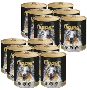 Karma dla psa DOLINA NOTECI Flipper z wołowiną i drobiem 12 x 800 g