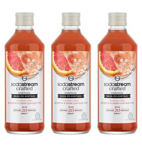 Syrop do saturatorów SODASTREAM Crafted Grejpfrut i Kwiat czarnego bzu 3 x 330 ml