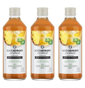 Syrop do saturatorów SODASTREAM Crafted Ananas i Jalapeno 3 x 330 ml