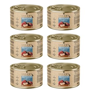 Karma dla kota LUGER'S Daily Pleasures z białą rybą 6 x 185 g
