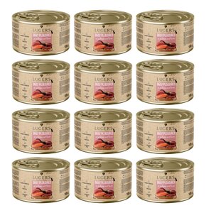 Karma dla kota LUGER'S Daily Pleasures z łososiem i tuńczykiem 12 x  185 g