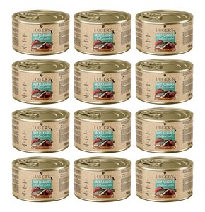 Karma dla kota LUGER'S Daily Pleasures z pstrągiem i sardynką 12 x  185 g