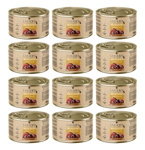 Karma dla kota LUGER'S Daily Pleasures z sercami z kaczki 12 x  185 g