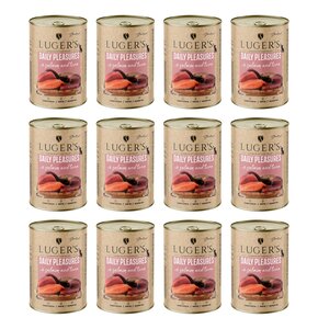Karma dla kota LUGER'S Daily Pleasures z łososiem i tuńczykiem 12 x  400 g