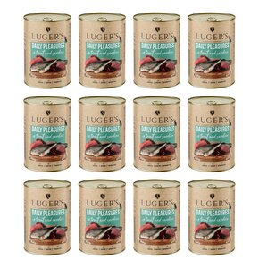 Karma dla kota LUGER'S Daily Pleasures z pstrągiem i sardynką 12 x  400 g