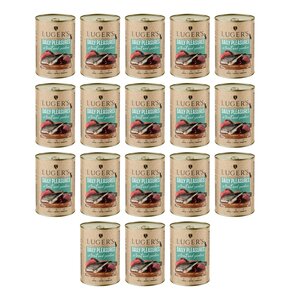 Karma dla kota LUGER'S Daily Pleasures z pstrągiem i sardynką 18 x 400 g