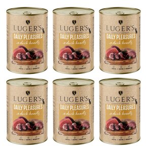 Karma dla kota LUGER'S Daily Pleasures z sercami z kaczki 6 x 400 g
