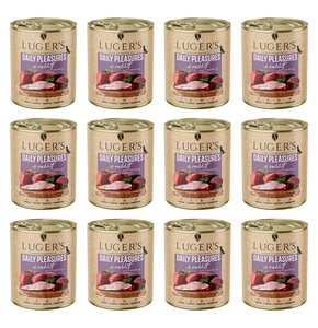 Karma dla psa LUGER'S Daily Pleasures Królik z żurawiną 12 x  800 g
