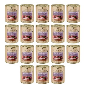 Karma dla psa LUGER'S Daily Pleasures Królik z żurawiną 18 x 800 g