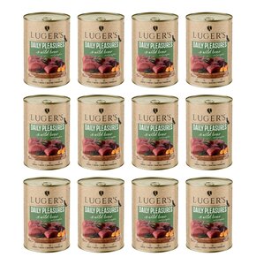 Karma dla psa LUGER'S Daily Pleasures z dzikiem i dynią 12 x  400 g