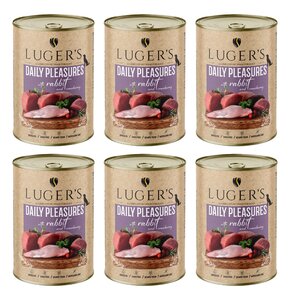 Karma dla psa LUGER'S Daily Pleasures Królik z żurawiną 6 x 400 g