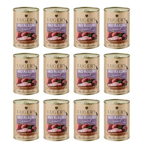 Karma dla psa LUGER'S Daily Pleasures Królik z żurawiną 12 x  400 g