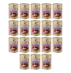 Karma dla psa LUGER'S Daily Pleasures Królik z żurawiną 18 x 400 g