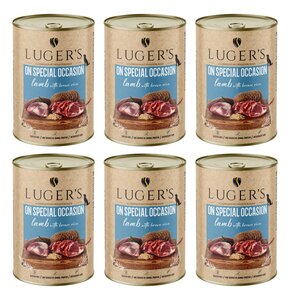 Karma dla psa LUGER'S On Special Occasion Jagnięcina z brązowym ryżem 6 x 400 g