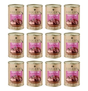 Karma dla psa LUGER'S Puppy's Time z indykiem, jagnięciną i żurawiną 12 x  400 g