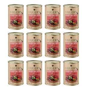 Karma dla psa LUGER'S Silver's Daily Bites z wołowiną, marchewką i brokułem 12 x  400 g