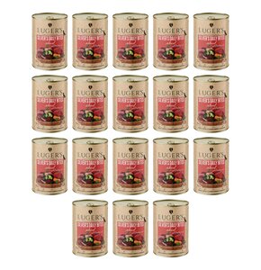 Karma dla psa LUGER'S Silver's Daily Bites z wołowiną, marchewką i brokułem 18 x 400 g