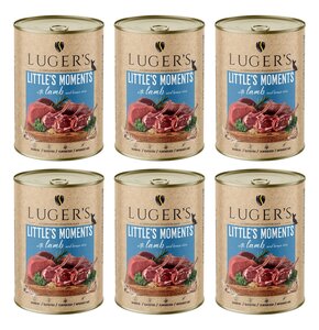 Karma dla psa LUGER’S Little's Moments Jagnięcina z ryżem brązowym 6 x 400 g