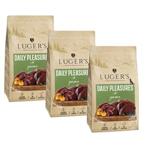 Karma dla psa suszona LUGER'S Daily Pleasures Dziczyzna 3 x 9 kg