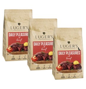 Karma dla psa suszona LUGER'S Daily Pleasures Wołowina 3 x 9 kg