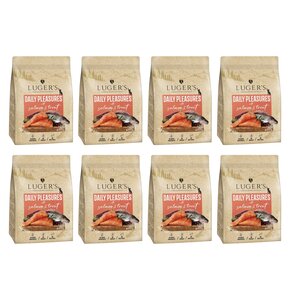 Karma dla kota suszona LUGER'S Daily Pleasures z łososiem i pstrągiem 8 x 1 kg