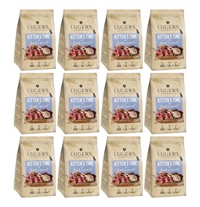 Karma dla kota suszona LUGER'S Kitten's Time Jagnięcina z przepiórką 12 x  500 g