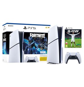 Konsola SONY PlayStation 5 Slim Fortnite Cobalt - Zestaw Startowy + EA SPORTS FC 25 Gra PS5