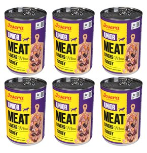 Karma dla psa JOSERA Meat Lovers Junior Menu Turkey 6 x 400 g