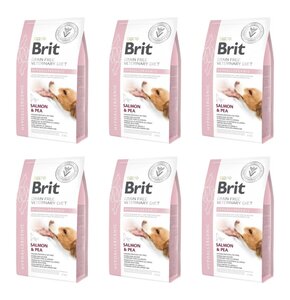 Karma dla psa BRIT Grain Free Veterinary Diets Dog Hypoallergenic Łosoś z groszkiem 6 x 2 kg