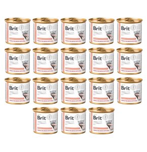 Karma dla kota BRIT Grain Free Veterinary Diet Cat Renal Tuńczyk z łososiem i groszkiem 18 x 200 g