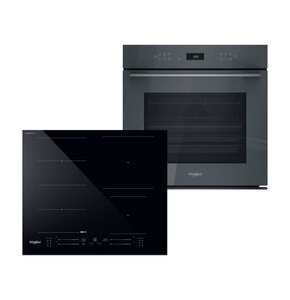 Piekarnik WHIRLPOOL WOI78PT1SSGA Elektryczny Szary A+ + Płyta indukcyjna WHIRLPOOL WF S5060 CPBF