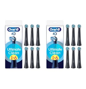 Oryginalna końcówka szczoteczki ORAL-B iO Ultimate Clean Czarny (12 szt.) (Usuwa płytkę bakteryjną)