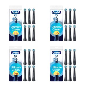 Oryginalna końcówka szczoteczki ORAL-B iO Ultimate Clean Czarny (24 szt.) (Usuwa płytkę bakteryjną)