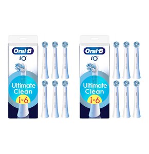 Oryginalna końcówka szczoteczki ORAL-B iO Ultimate Clean Biały (12 szt.) (Usuwa płytkę bakteryjną)