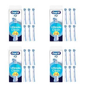 Oryginalna końcówka szczoteczki ORAL-B iO Ultimate Clean Biały (24 szt.) (Usuwa płytkę bakteryjną)