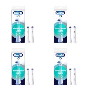 Oryginalna końcówka szczoteczki ORAL-B iO Interdental Clean Biały (8 szt.) (Czyszczenie trudno dostępnych miejsc)