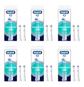 Oryginalna końcówka szczoteczki ORAL-B iO Interdental Clean Biały (12 szt.) (Czyszczenie trudno dostępnych miejsc)