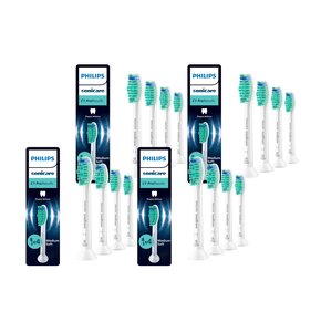 Oryginalne końcówki PHILIPS Sonicare C1 HX6014/87 Średnio miękkie włókna (16 szt.) (Usuwanie płytki bakteryjnej)