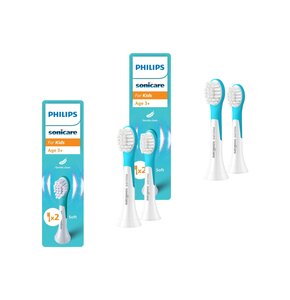Oryginalne końcówki Philips Sonicare Dla Dzieci HX6032/90 miękkie włókna (4 szt.) (Dla dzieci od lat 3)