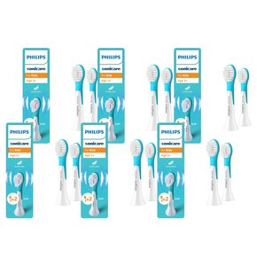 Oryginalne końcówki Philips Sonicare Dla Dzieci HX6032/90 miękkie włókna (12 szt.) (Dla dzieci od lat 3)