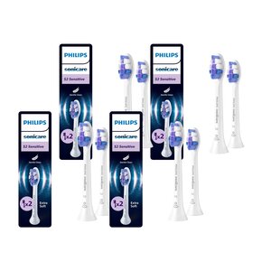 Oryginalne końcówki Philips Sonicare S2 HX6052/87 Bardzo miękkie włókna (8 szt.) (Nadwrażliwość zębów)