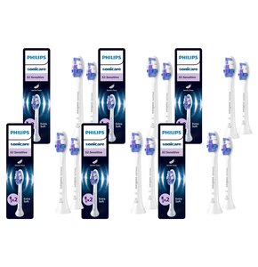 Oryginalne końcówki Philips Sonicare S2 HX6052/87 Bardzo miękkie włókna (12 szt.) (Nadwrażliwość zębów)