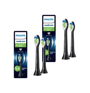 Oryginalne końcówki Philips Sonicare W2 HX6062/88 Średnio miękkie włókna (4 szt.) (Wybielające)