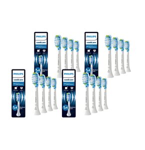 Oryginalne końcówki PHILIPS Sonicare C3 HX9044/87 Średnio miękkie włókna (16 szt.) (Zaawansowane usuwanie płytki bakteryjnej)