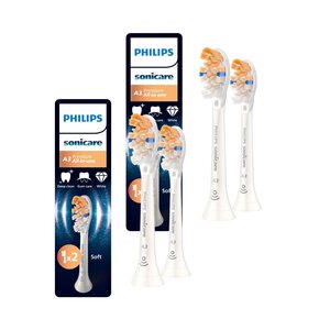 Oryginalne końcówki Philips Sonicare HX9092/87 Miękkie włókna (4 szt.) (Kompleksowa zaawansowana pielęgnacja)