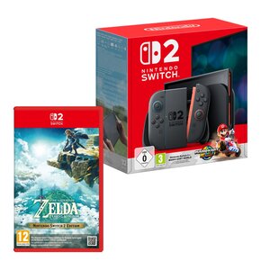 Konsola NINTENDO Switch 2 Czarny + Mario Kart World Gra NINTENDO SWITCH 2 + The Legend Of Zelda: Tears Of The Kingdom Gra NINTENDO SWITCH 2