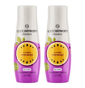 Syrop do saturatorów SODASTREAM Marakuja 2 x 440 ml bez cukru
